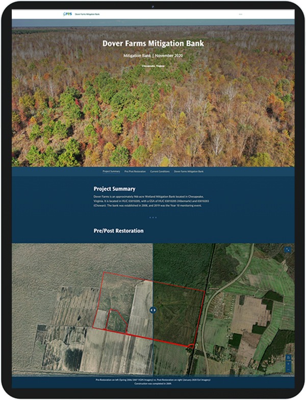 Dover Farms Mitigation Bank GIS Storymap